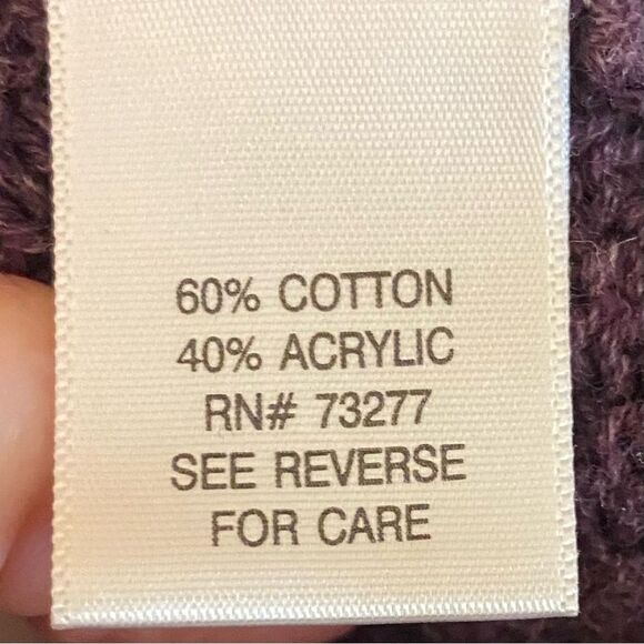 Sonoma Short Sleeve Cable Knit Cardigan Wrap Sweater Womens Size Large w Button - Picture 5 of 6